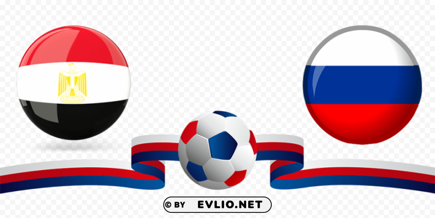 Russia vs Egypt Clear PNG pictures package