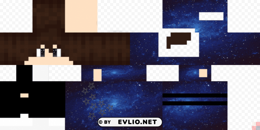 Skin Minecraft Galaxy Boy PNG Format