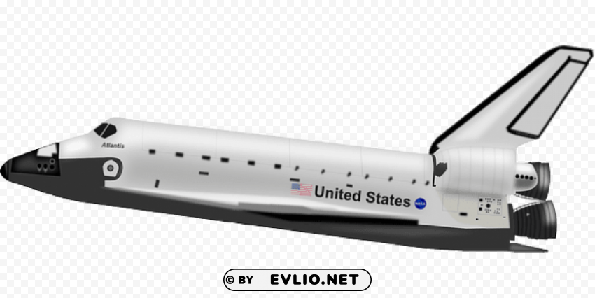 space shuttle atlantis PNG design elements