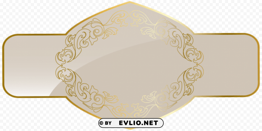 cream luxury label templatepicture PNG Image with Transparent Cutout