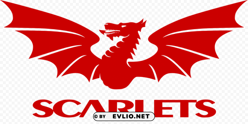 scarlets rugby logo PNG images with alpha transparency layer