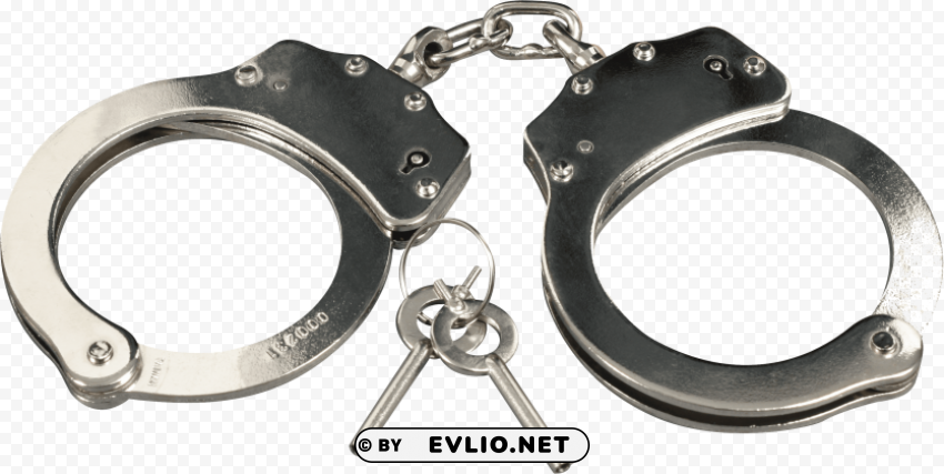 silver handcuffs HighResolution Transparent PNG Isolated Graphic