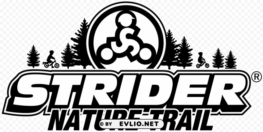 strider bike logo PNG with Isolated Object and Transparency