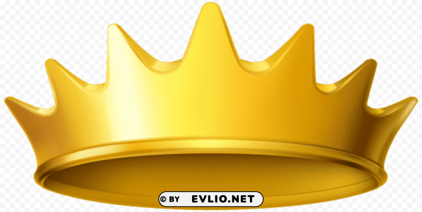 golden crown PNG with Clear Isolation on Transparent Background clipart png photo - 3bae2174