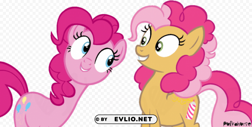 pinkie pie and cheese sandwich daughter PNG with no background diverse variety