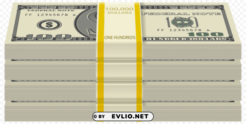 wads of dollars PNG Graphic Isolated on Clear Backdrop