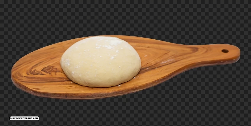 Freshly Prepared Dough on Rustic Plate Transparent Image for Baking PNG high resolution free