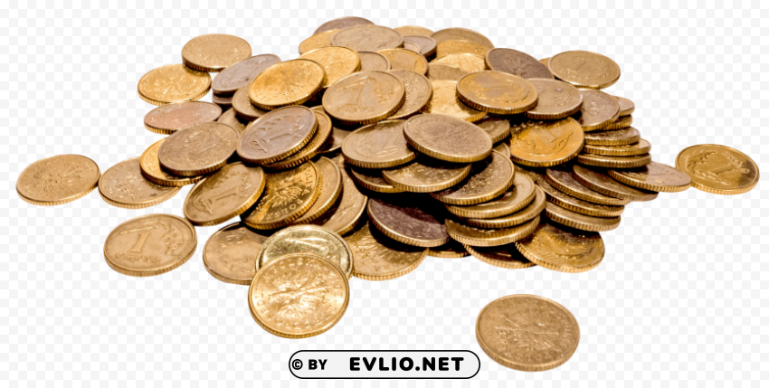 gold coin Transparent PNG Isolated Item