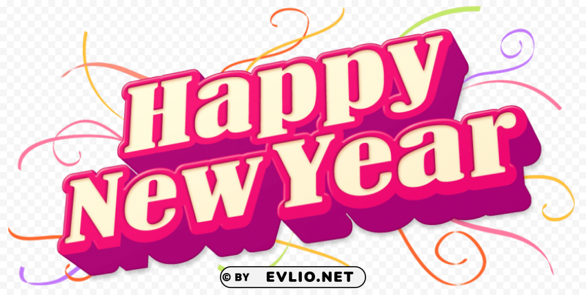 happy new year pic Isolated Object on Transparent Background in PNG clipart png photo - e0dbd48e