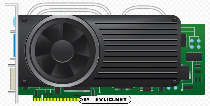 standard computer videocard PNG photo with transparency