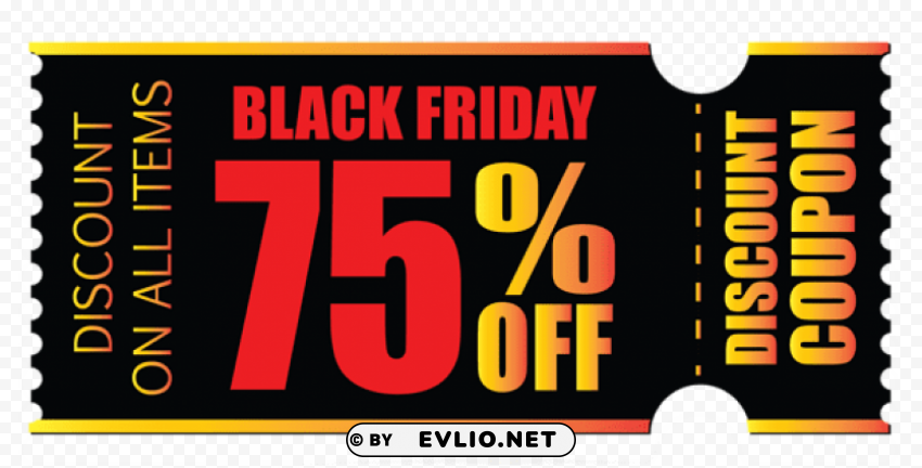 black friday coupon PNG graphics with alpha transparency bundle