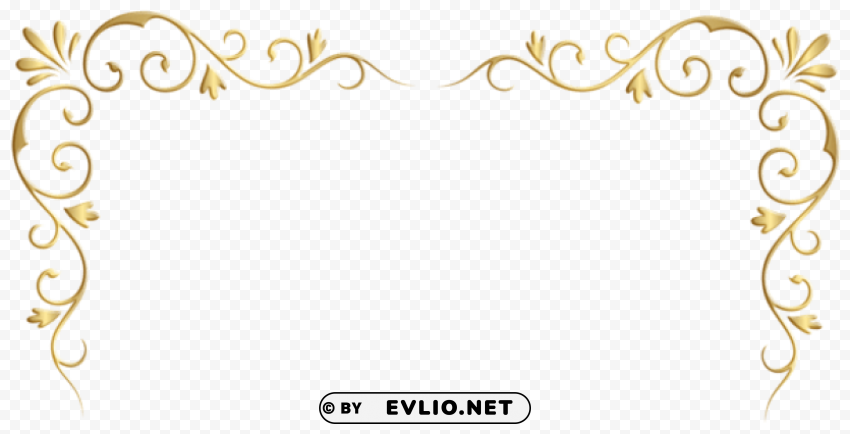 gold corner decorative Isolated Artwork in HighResolution Transparent PNG clipart png photo - 5acc05a4