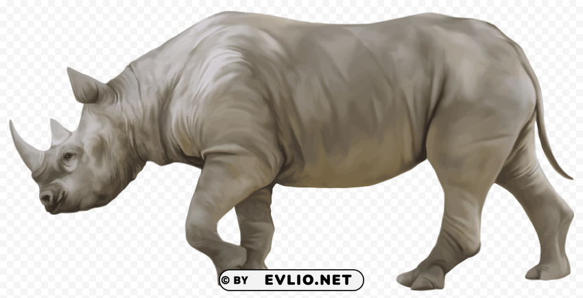 rhino PNG Image with Isolated Icon