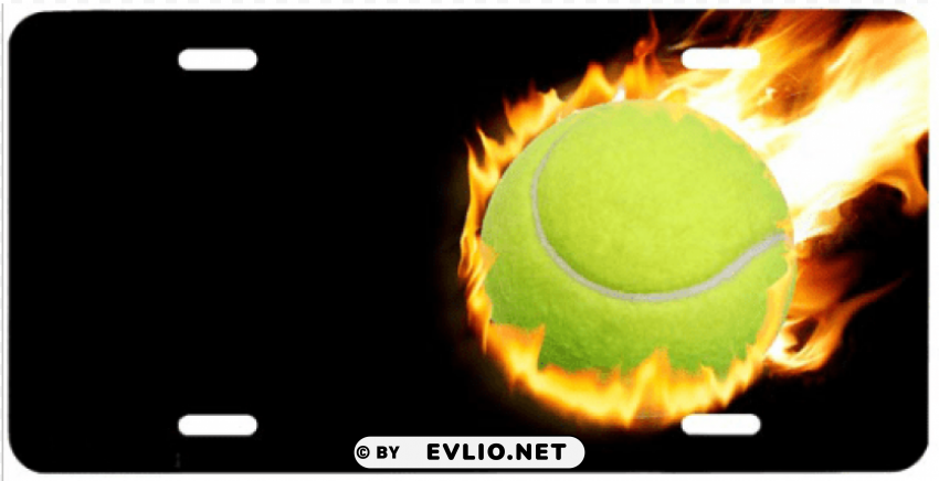 volleyball on fire ClearCut Background Isolated PNG Design