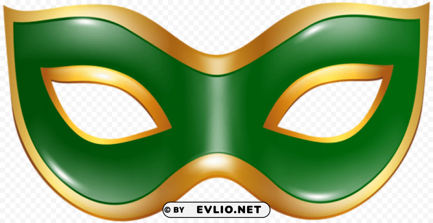 carnival mask green Transparent PNG images pack