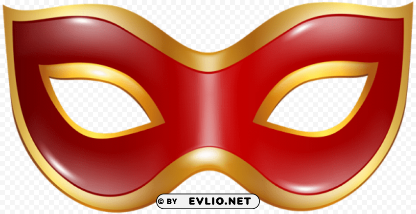 carnival mask red Transparent PNG images for design clipart png photo - 1973497a