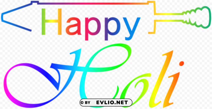 happy holi transparent PNG for mobile apps