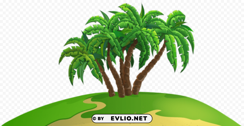 palm island HighResolution Transparent PNG Isolated Element