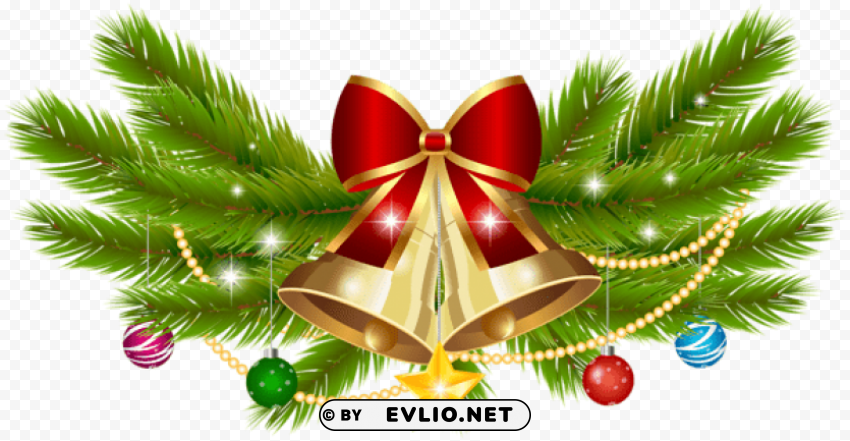 christmas bell decoration HighResolution Transparent PNG Isolated Element