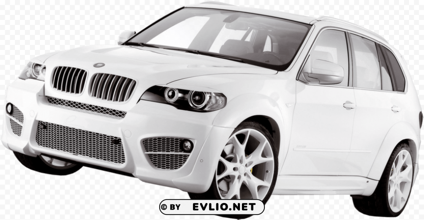 white bmw x3 Transparent PNG images set