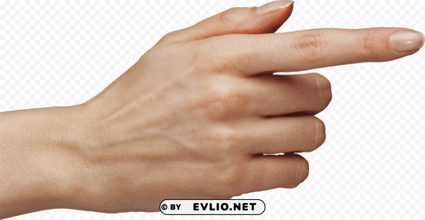 woman pointing finger Transparent PNG Isolated Design Element