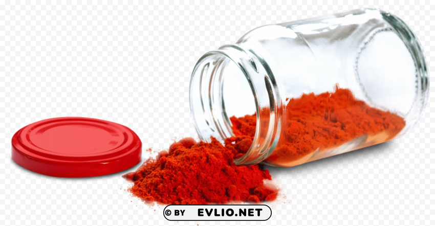 paprika powder glass containers HighResolution Transparent PNG Isolated Graphic