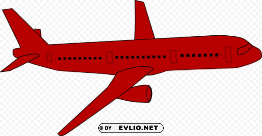 Red Aeroplane Clear PNG Graphics Free