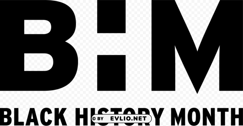 black history month uk 2018 logo PNG Isolated Object on Clear Background