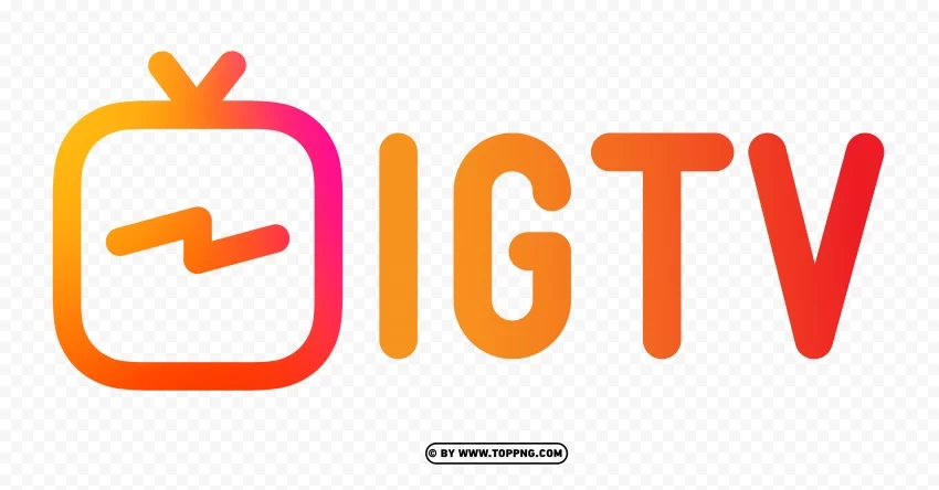igtv instagram logo icon Isolated Character in Transparent PNG Format