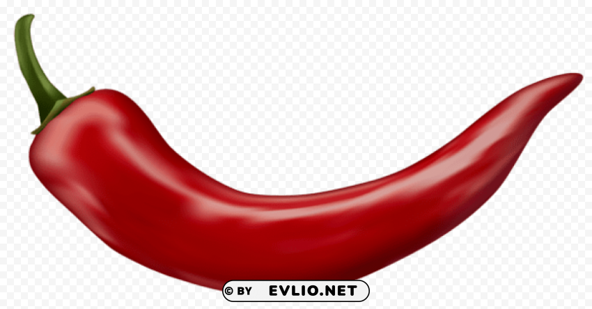 red chili pepper transparent Clean Background Isolated PNG Icon