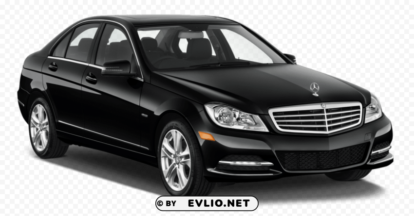black mercedes benz s class 2012 car Isolated Character with Transparent Background PNG