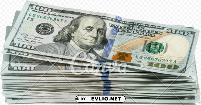 hundred dollar bill Transparent PNG Isolated Element