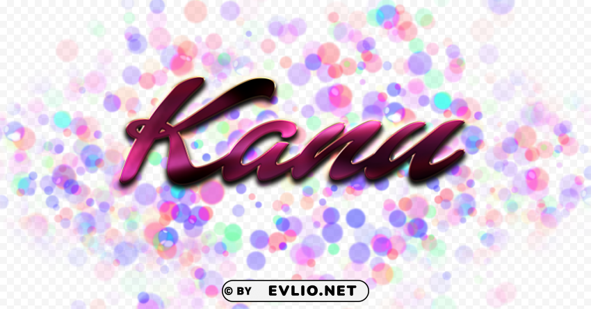kanu miss you name Isolated Graphic with Clear Background PNG