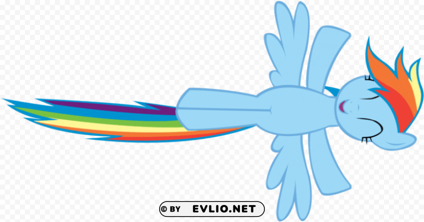 rainbow dash flying PNG with no registration needed