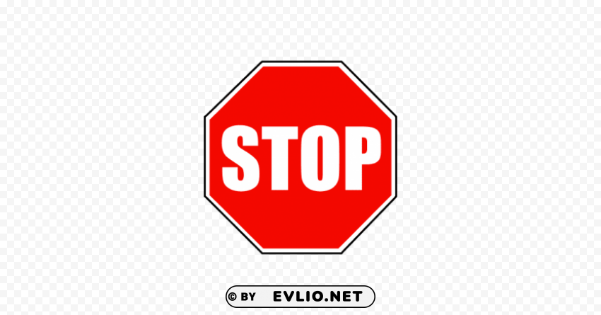 stop sign PNG Isolated Object with Clear Transparency