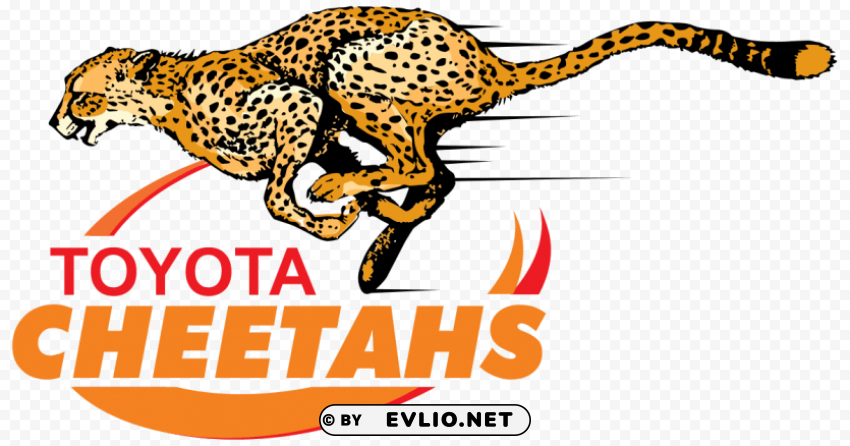 cheetahs rugby logo Transparent Background PNG Isolated Illustration