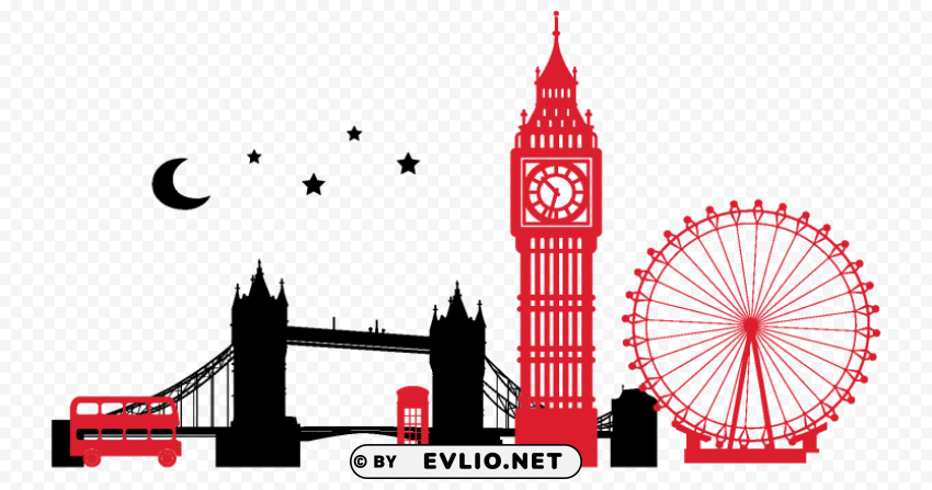 london PNG for t-shirt designs