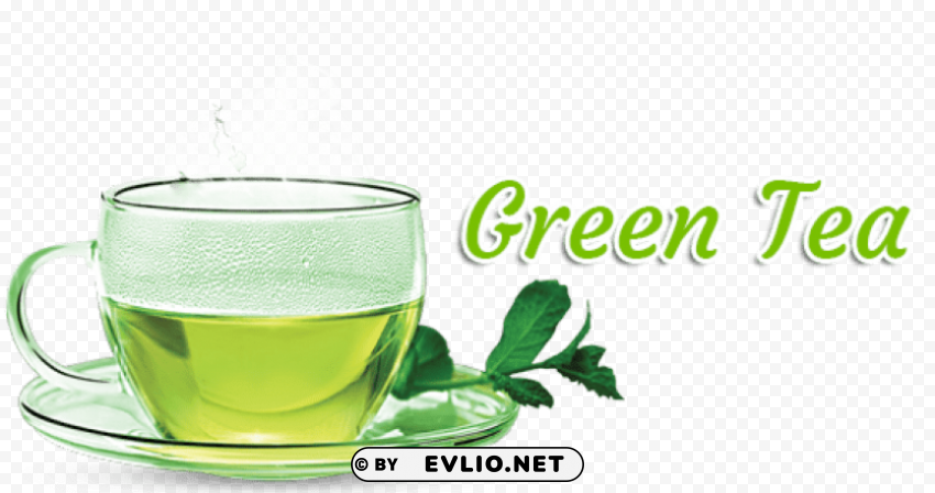 Green Tea PNG Graphic Isolated With Transparency