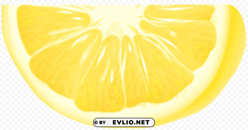 piece of lemon Isolated Subject on Clear Background PNG