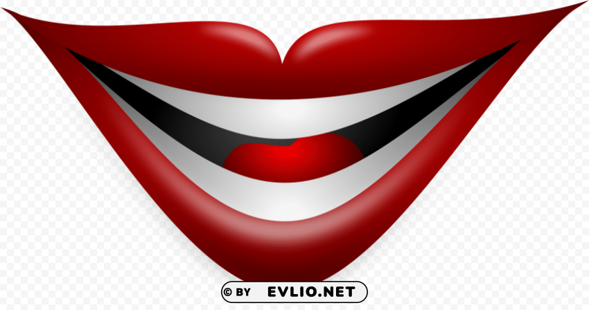 Smiley Lips Isolated Graphic On Transparent PNG