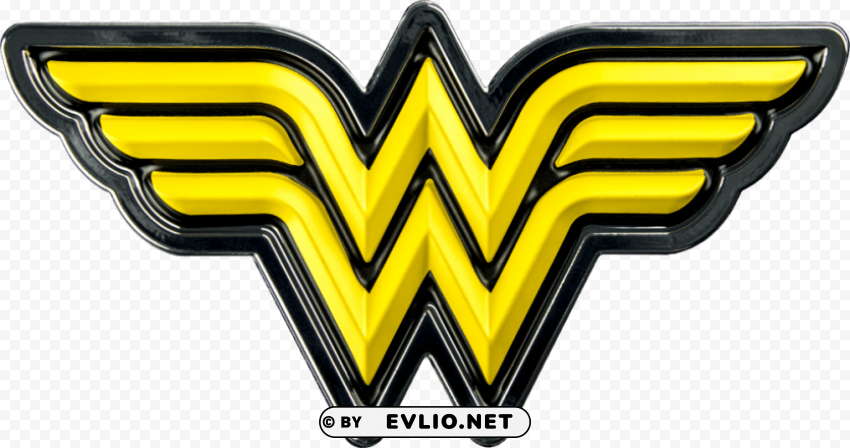 wonder woman logo Clear Background PNG Isolated Illustration