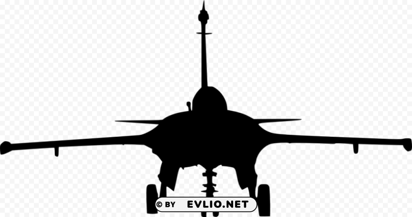 fighter plane front view silhouette Free PNG images with transparency collection
