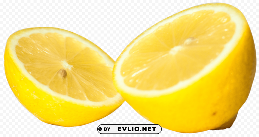 Freshly Cut Half Lemon PNG images alpha transparency
