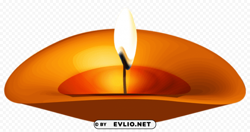 Diwali Candle PNG Graphic Isolated On Transparent Background