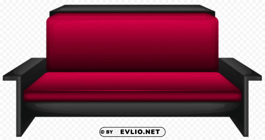 modern red sofa PNG images without licensing