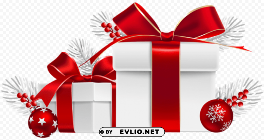 christmas gifts transparent PNG no background free