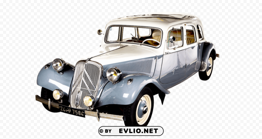 citroen traction limousine Clean Background Isolated PNG Character