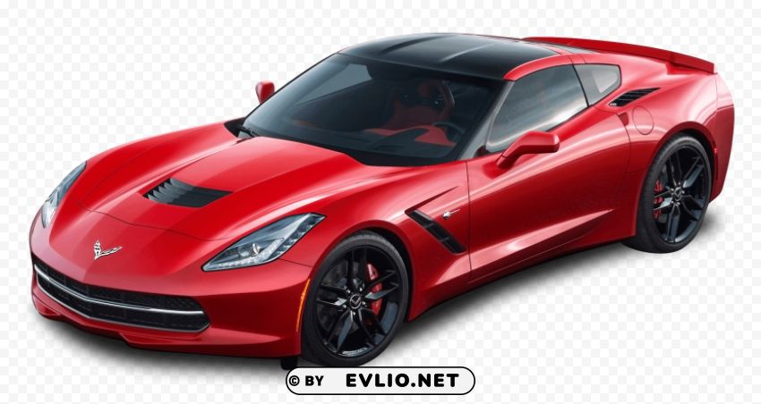 Transparent PNG image Of red corvette Clean Background Isolated PNG Icon - Image ID c679d5f6