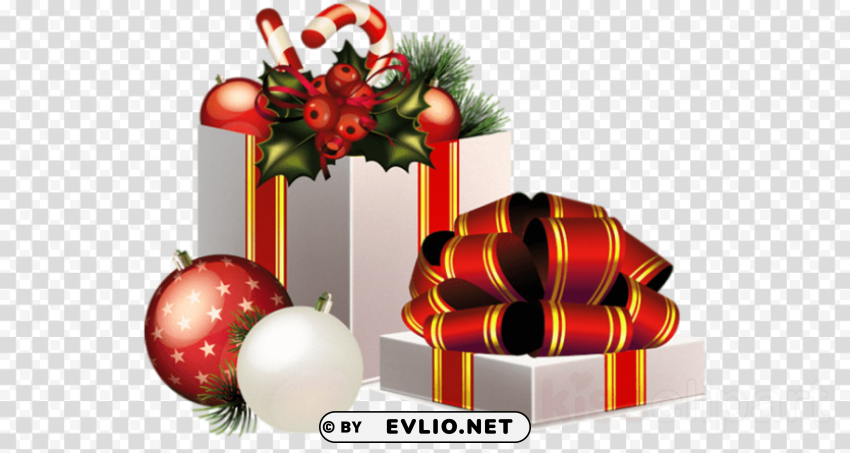 christmas gifts PNG files with transparency