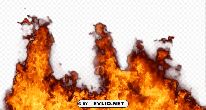 fire flame Isolated Artwork on Transparent Background PNG
